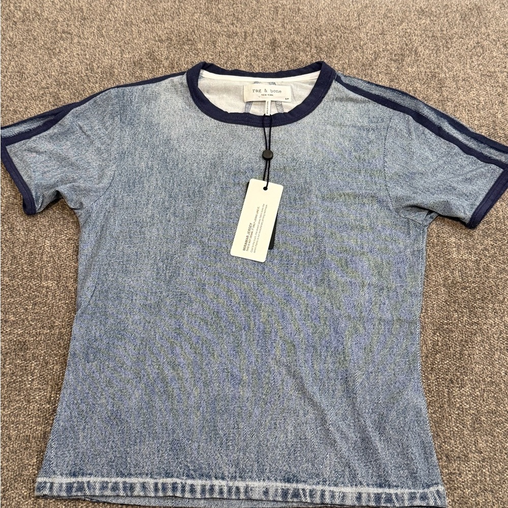 NWT Rag & bone Miramar Track baby tee size small